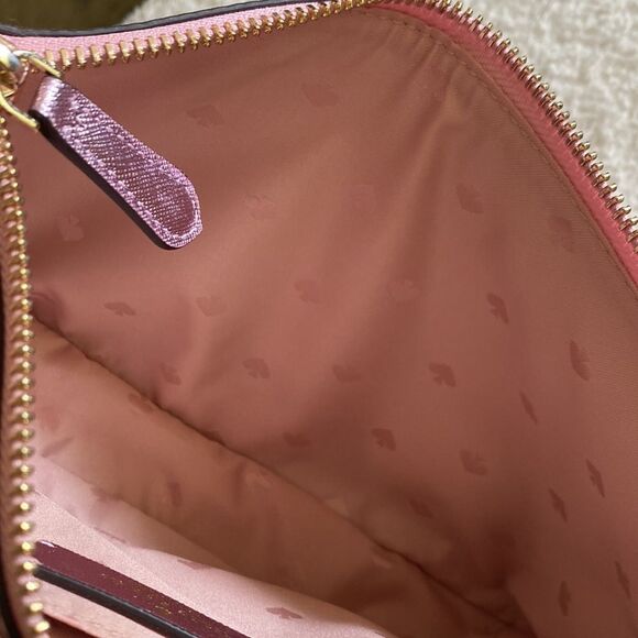 Kate Spade Lola Glitter Crossbody. Rose Pink. Adjustable Strap - Picture 5 of 6